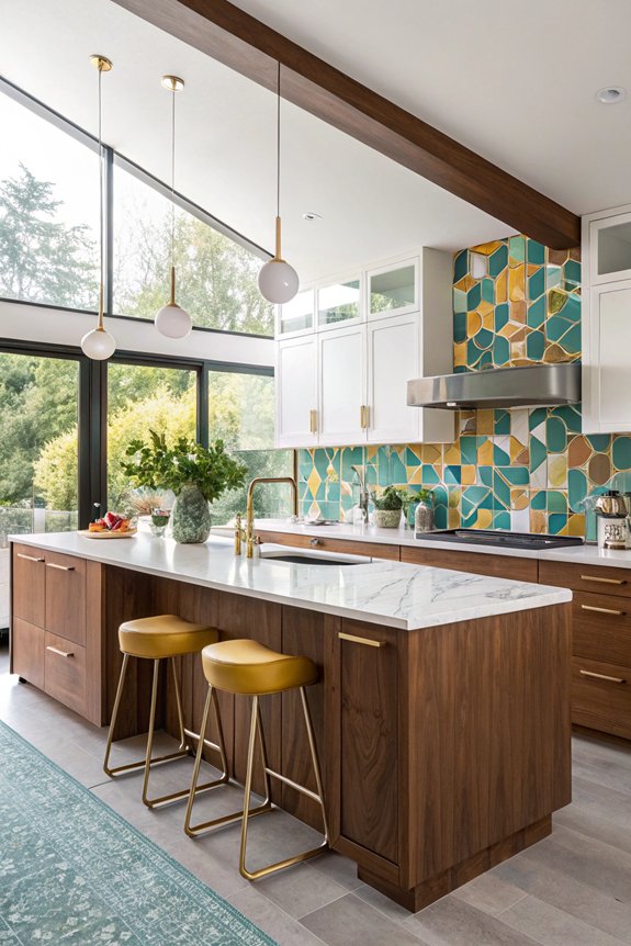 creative mid century backsplash ideas