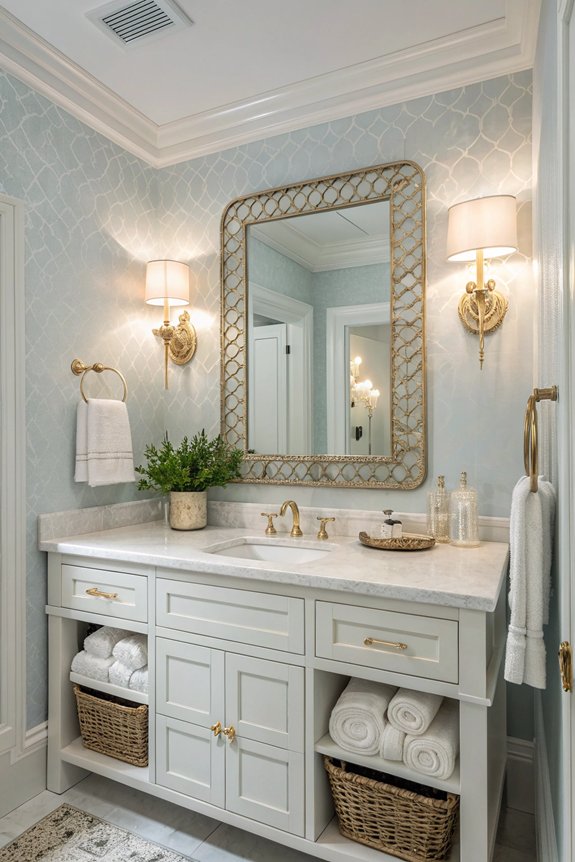 decorative mirrors enhance space