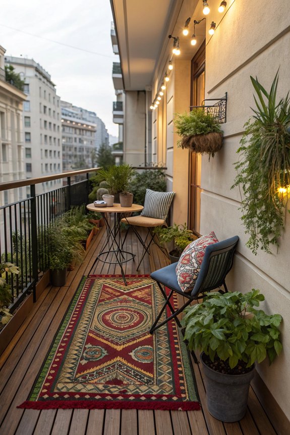 define space with rugs