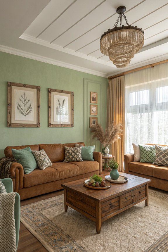 earthy tones create coziness