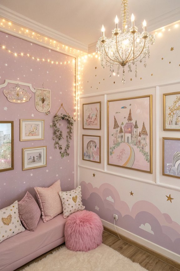 enchanting princess gallery wall