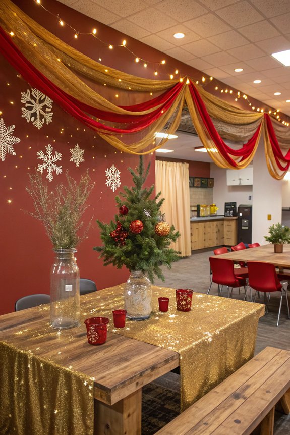 festive break room centerpiece ideas