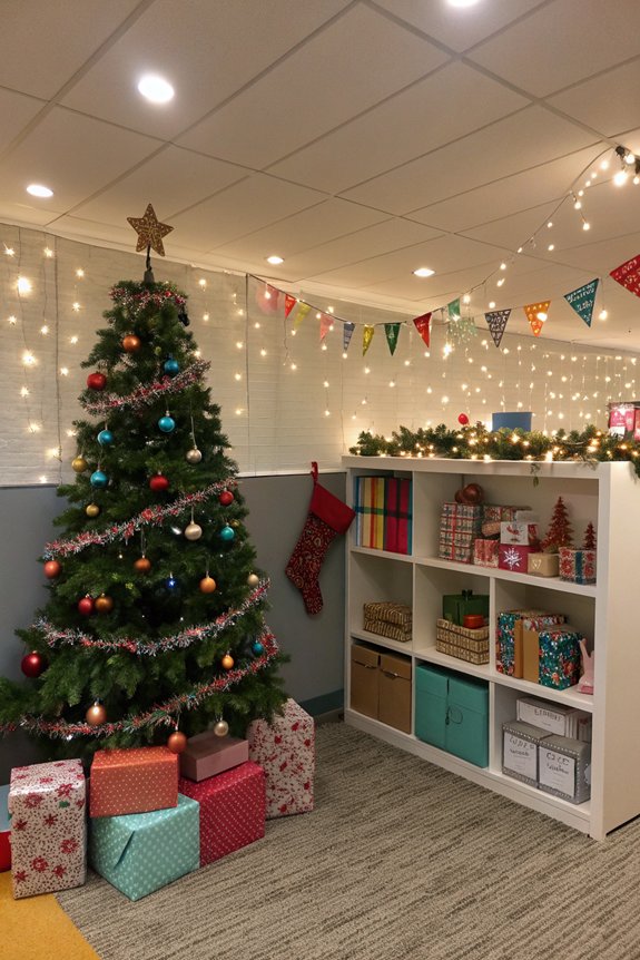 festive secret santa corner