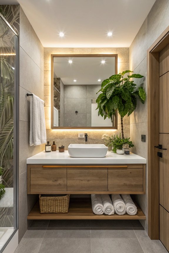 floating vanities save space