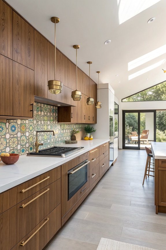 functional mid century kitchen design