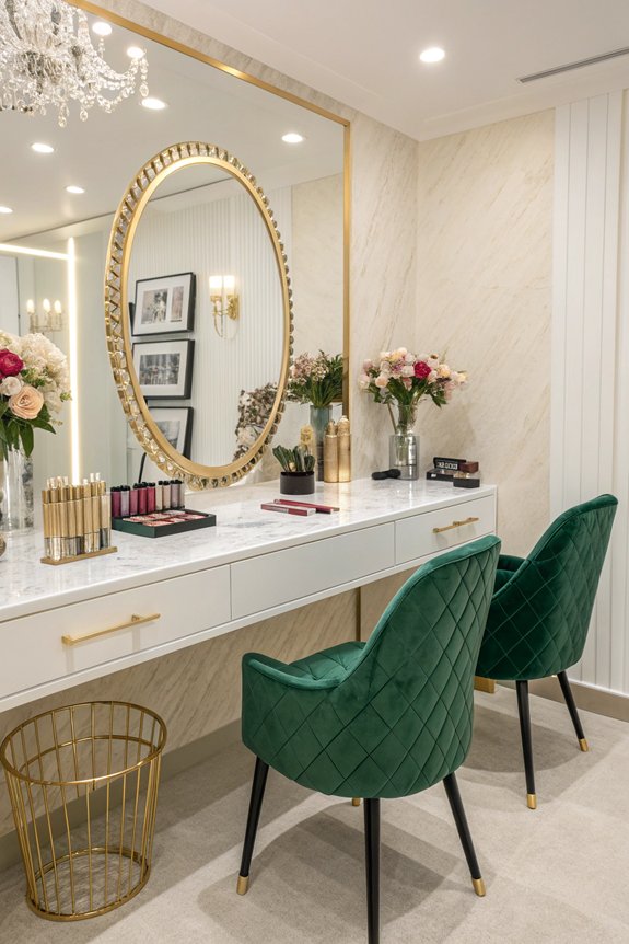 glamorous beauty room essentials