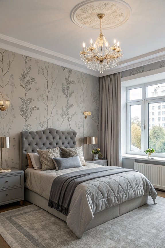 grey wallpaper design ideas