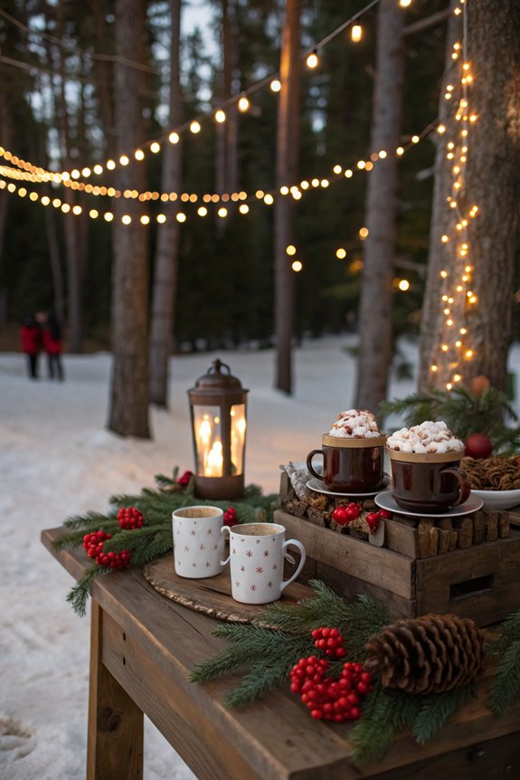 hot cocoa station setup