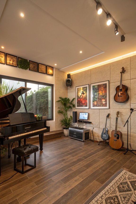 inspiring recording studio setup