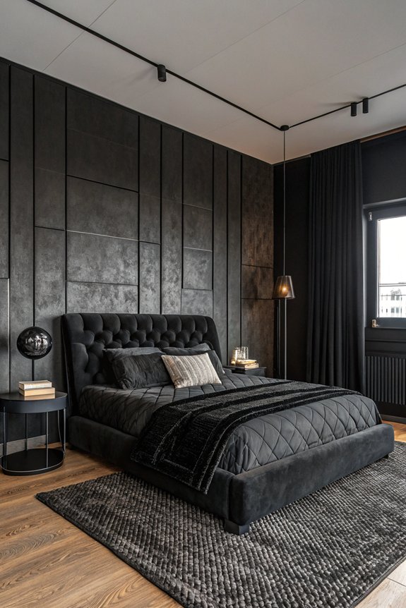 layered black design elements