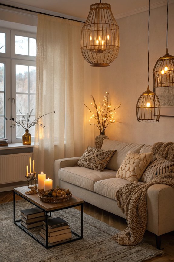 layered lighting for ambiance