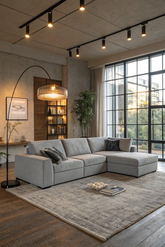 layered lighting for sectionals