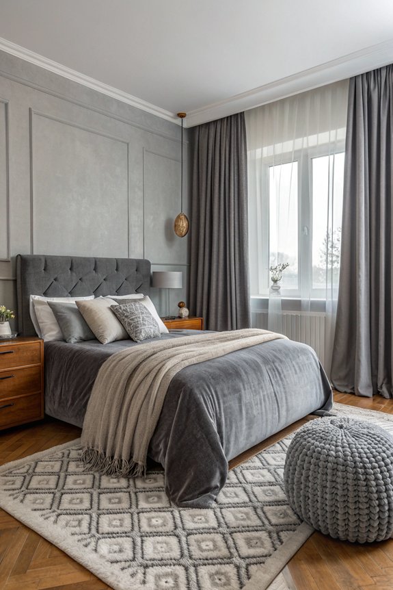 layered textures in grey