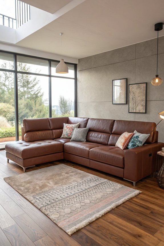 leather vs fabric sectionals
