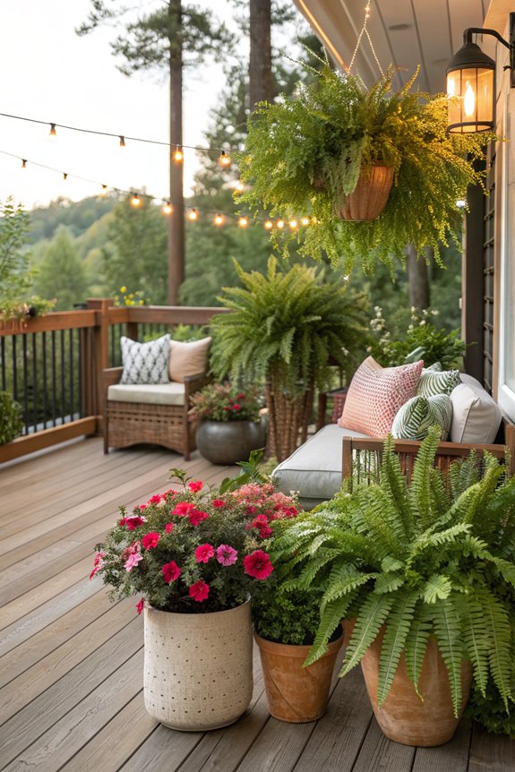 lush potted plants ambiance