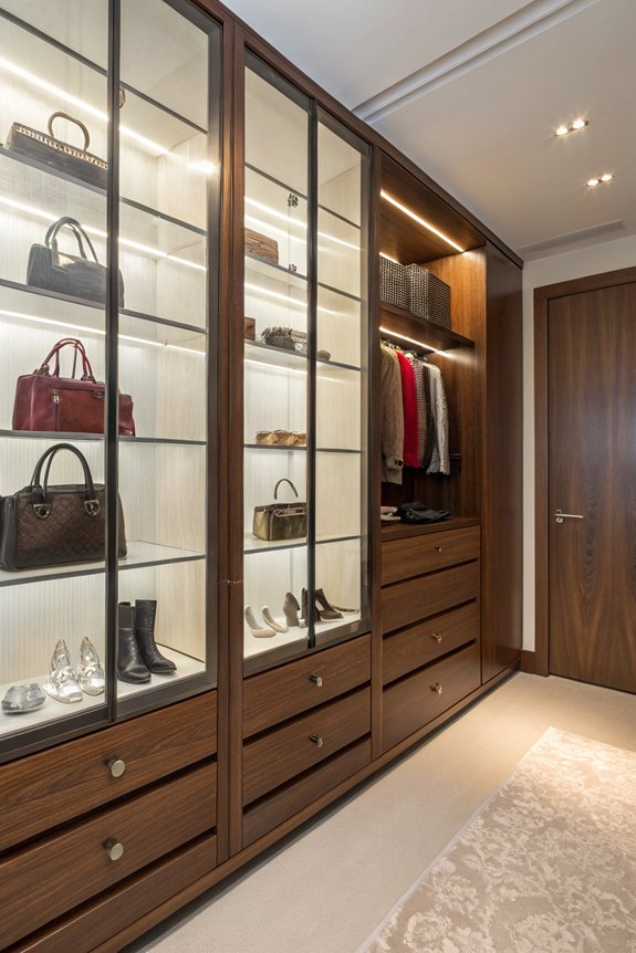 luxurious closet material combinations