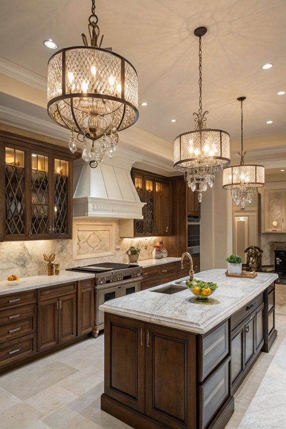 luxurious kitchen lighting fixtures