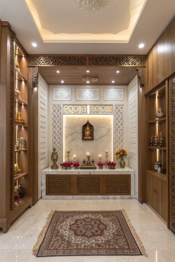 luxurious pooja room features