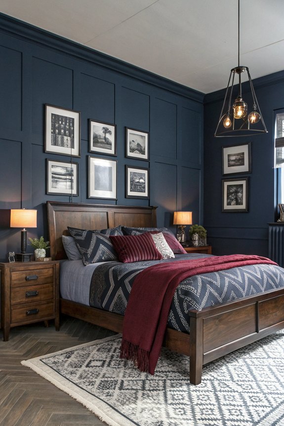 masculine bedding pattern selection