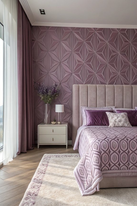 mauve modern pattern ideas