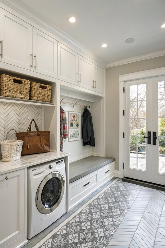 maximize small mud room functionality