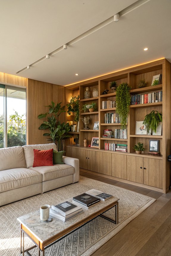 maximize space with shelving