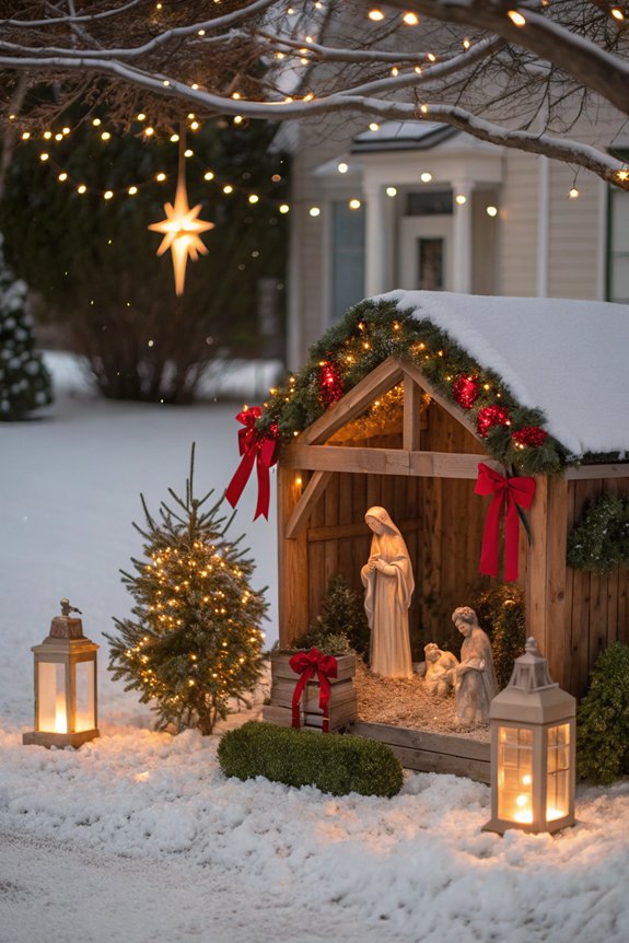 meaningful outdoor nativity display