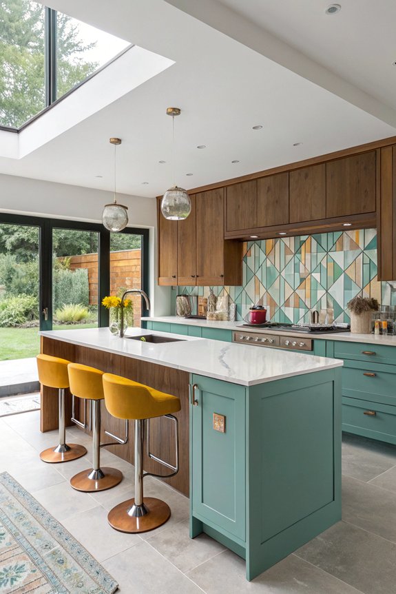 mid century kitchen transformation inspiration