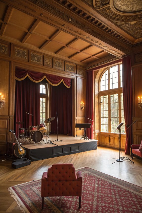 mini stage for performances