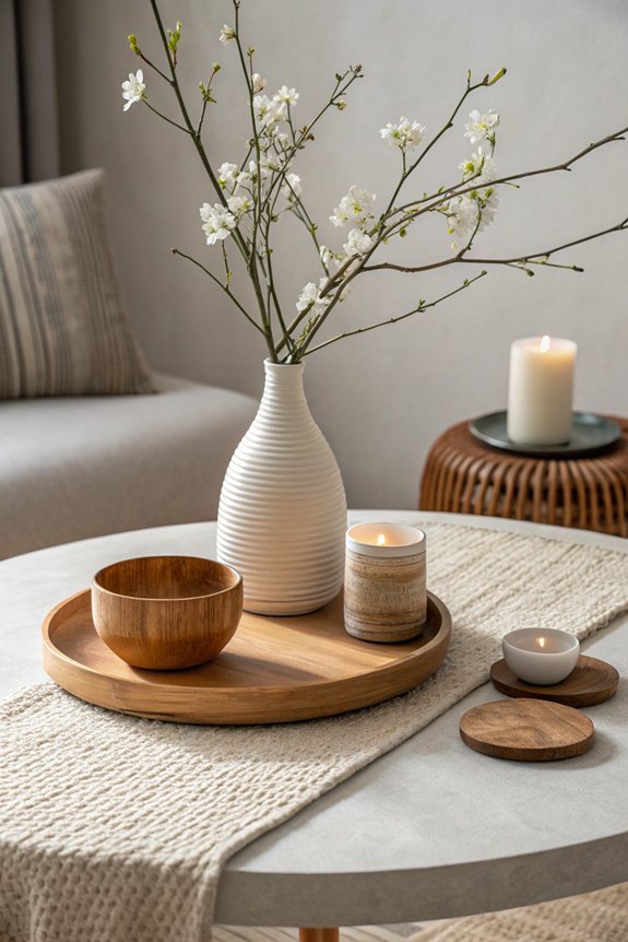 minimalist coffee table decor