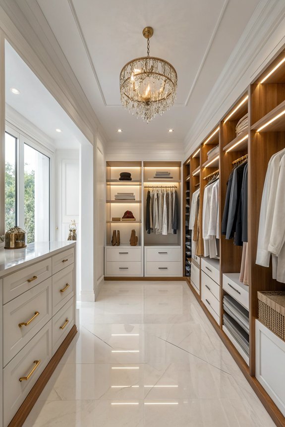 minimalist luxury closet design