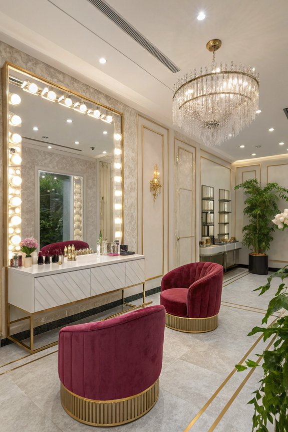 mirror wall for spaciousness