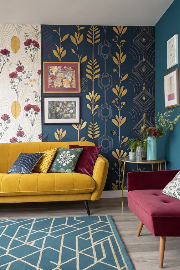 mixing patterns creatively together