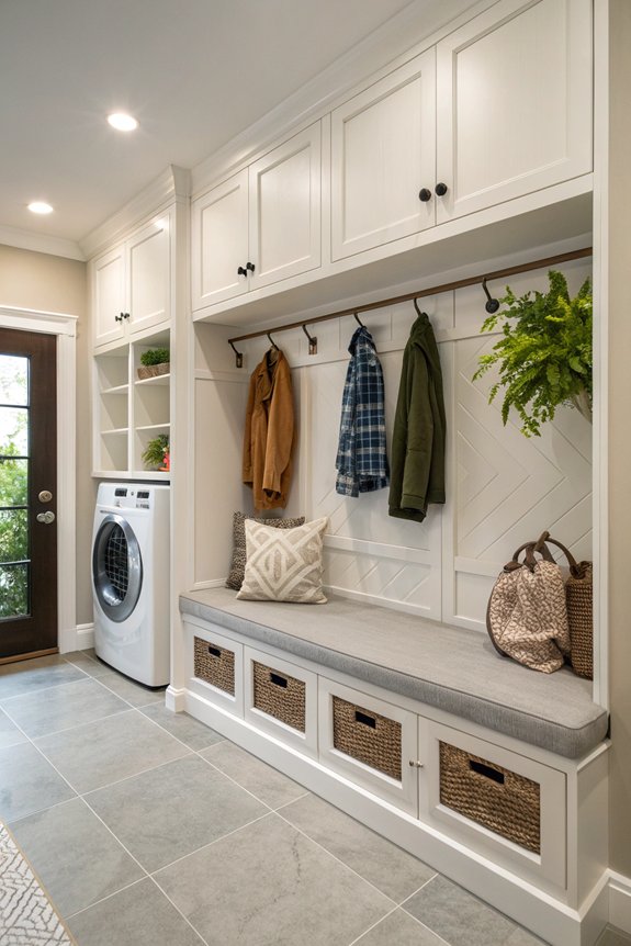 mud room laundry efficiency