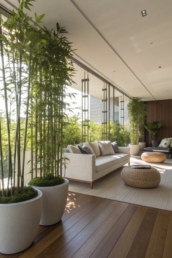 natural plant room dividers