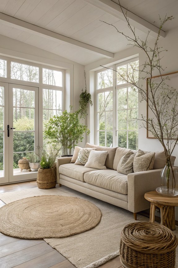 nature inspired greige decor