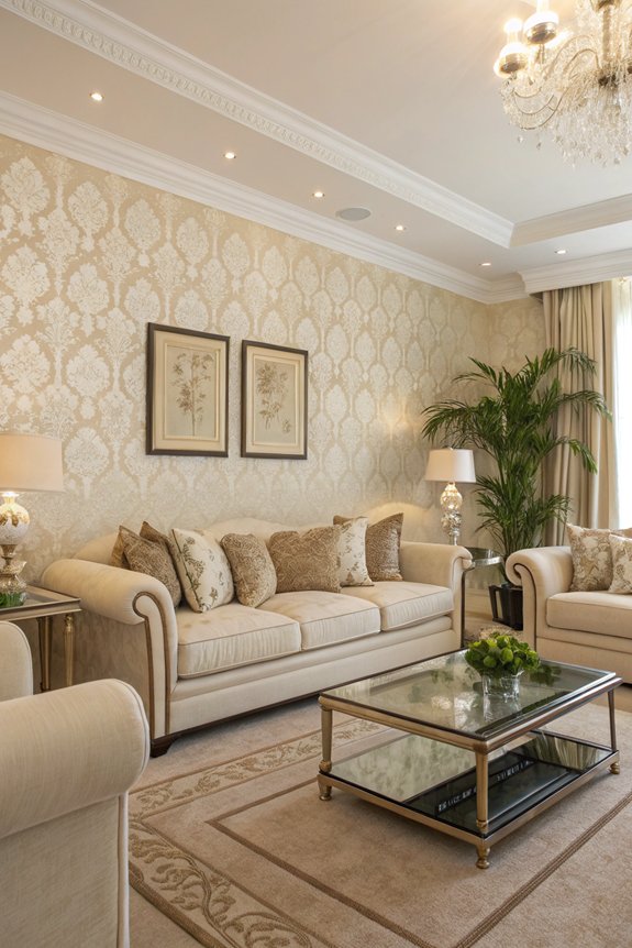 neutral wallpaper for elegance