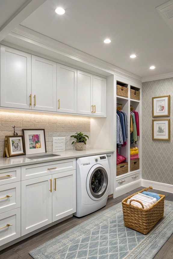 organized laundry supply zones