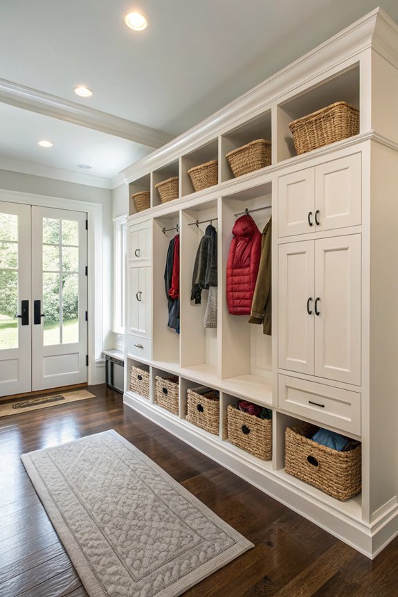 organized mudroom storage solutions
