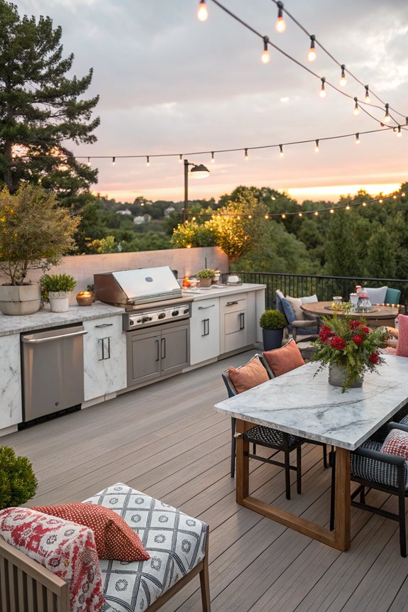 outdoor kitchen for entertaining