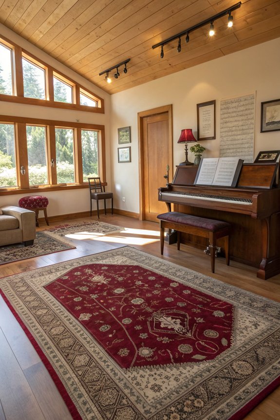 rugs improve acoustic quality