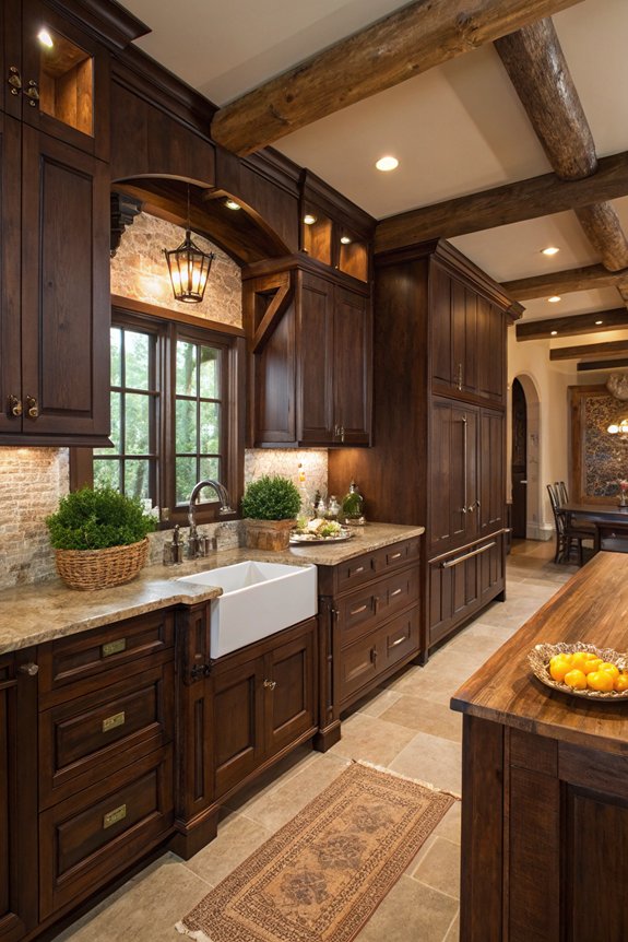 rustic kitchen with warmth