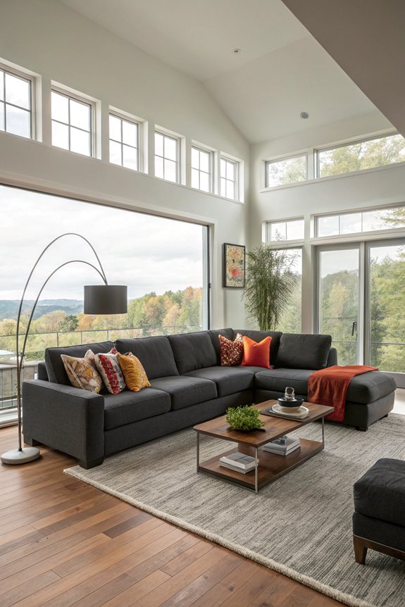 sectional layout influences flow