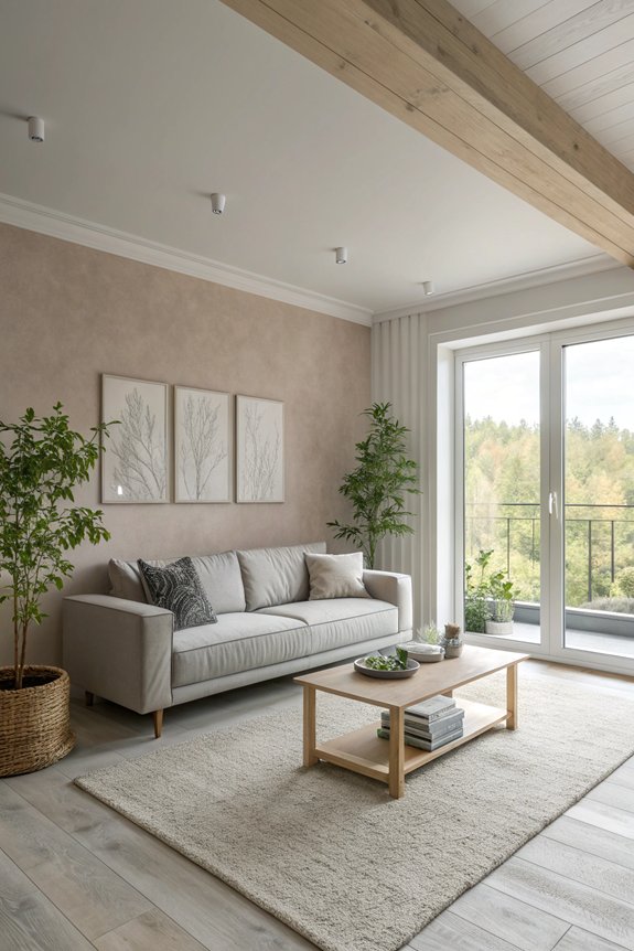 serene minimalist greige retreat