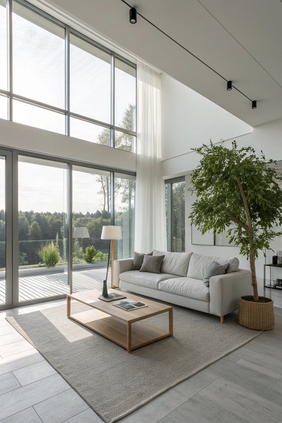serene minimalist living space