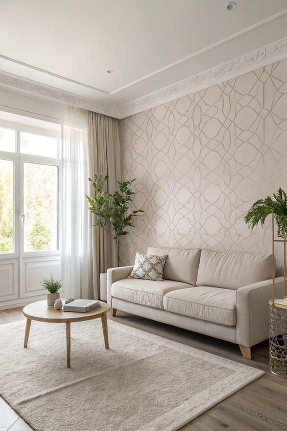 serene minimalist living space