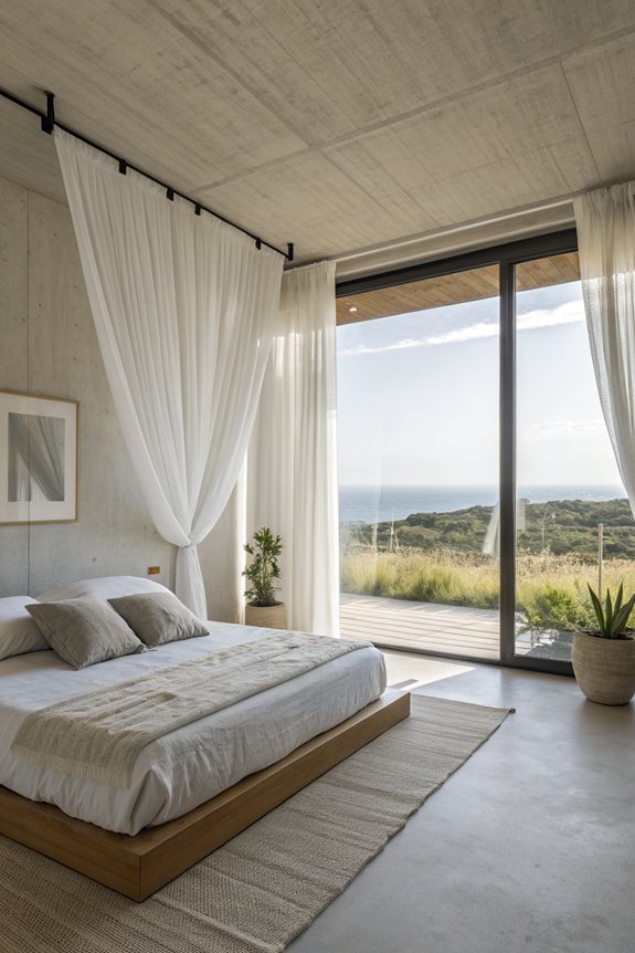 simple sheer window treatments