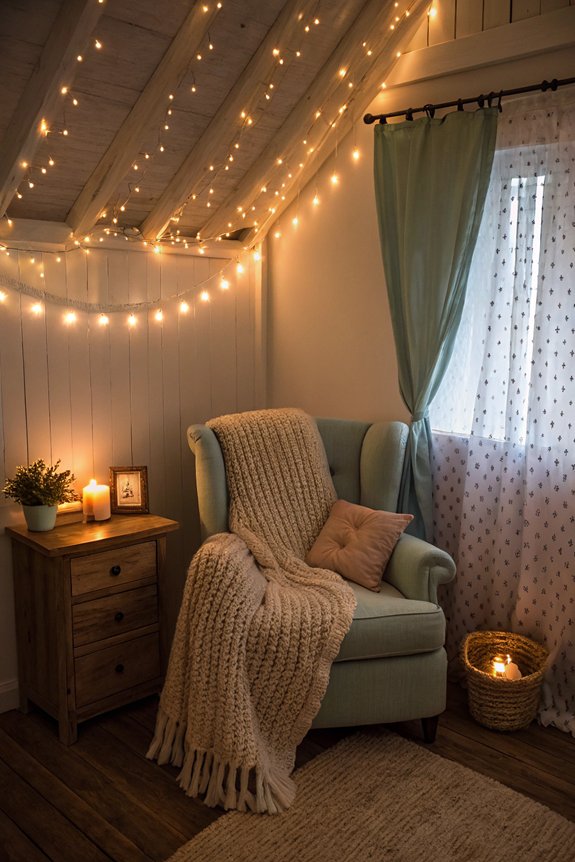 soft lighting for coziness