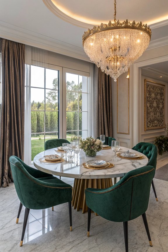 sophisticated luxury dining centerpiece