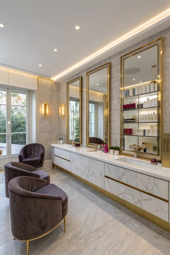 stylish functional beauty room